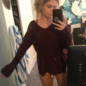 Maroon sweater
